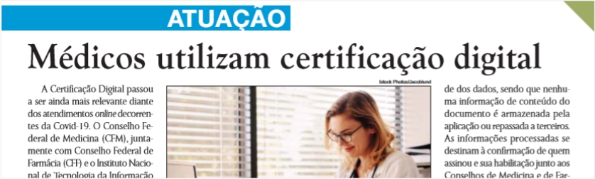 Médicos utilizam certificação digital Médicos utilizam certificação digital